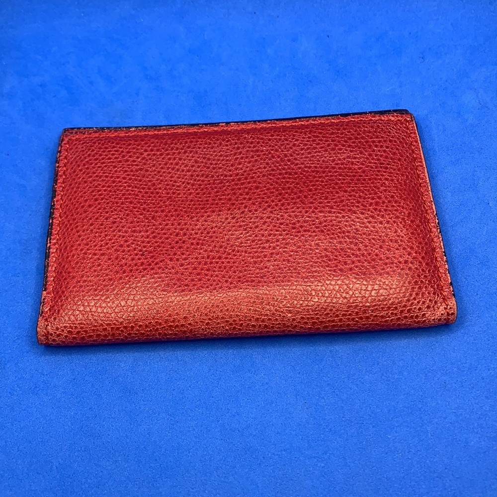Authentic Valextra V2L03 Leather Card Case Red Col VEOO - Picture 4 of 6